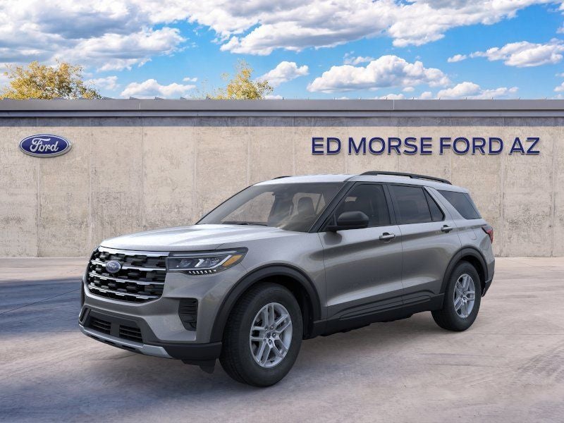 2026 Ford Explorer Active in Carbonized Gray Metallic — front three-quarter view