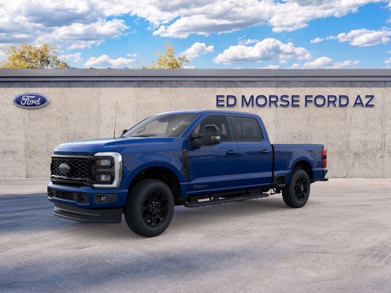 2026 Ford F-250SD Lariat in Argon Blue Metallic — front three-quarter view