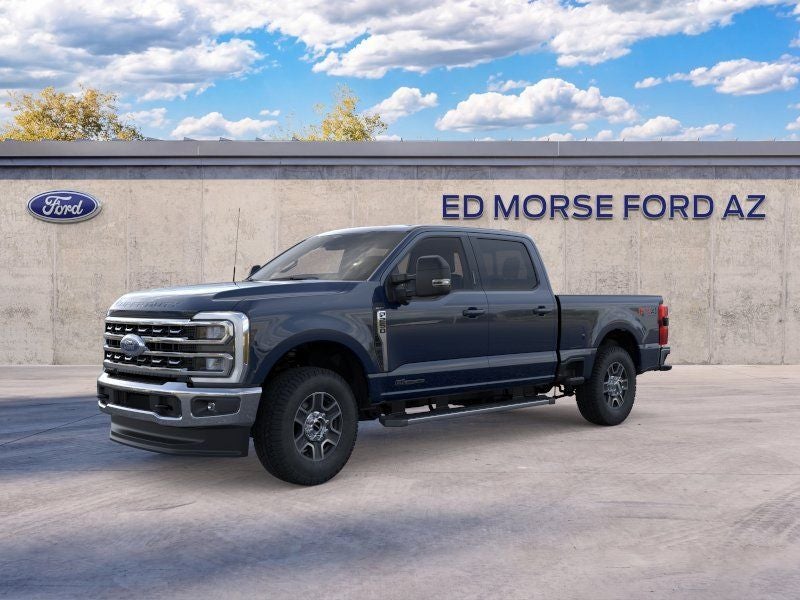 2025 Ford F-250SD Lariat in Antimatter Blue Metallic — front three-quarter view