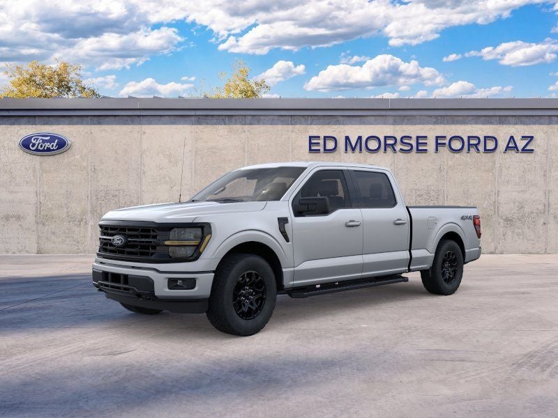 2026 Ford F-150 XLT in Silver Metallic — front three-quarter view