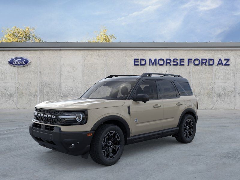 2025 Ford Bronco Sport Outer Banks in Desert Sand — front three-quarter view