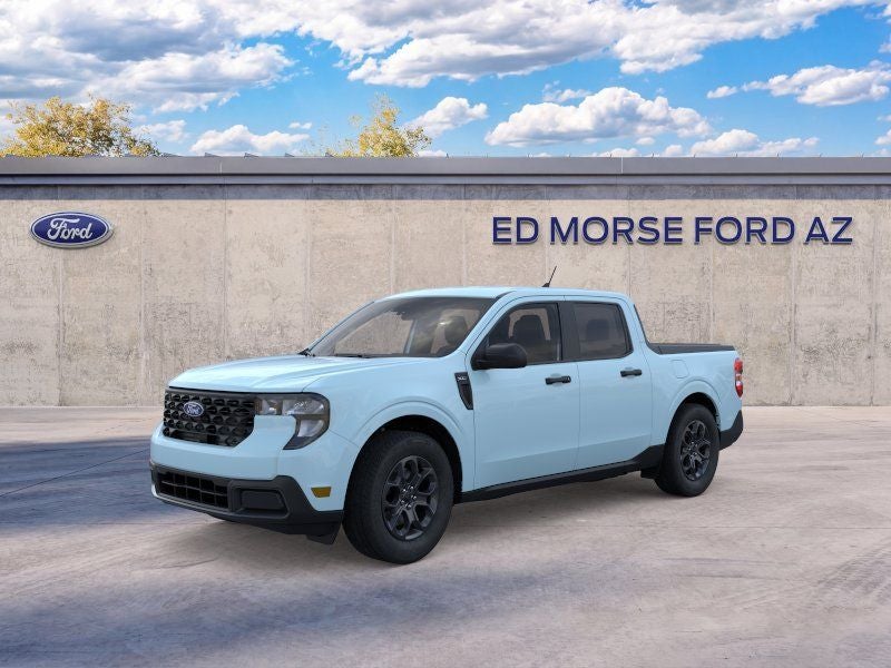 2026 Ford Maverick XLT in Light Blue — front three-quarter view