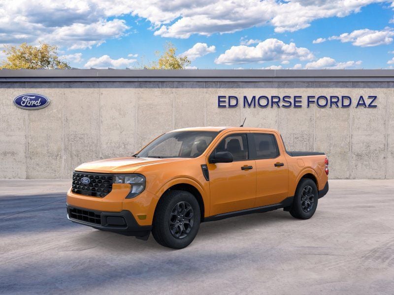 2026 Ford Maverick XLT in Orange Fury Metallic Tri-Coat — front three-quarter view