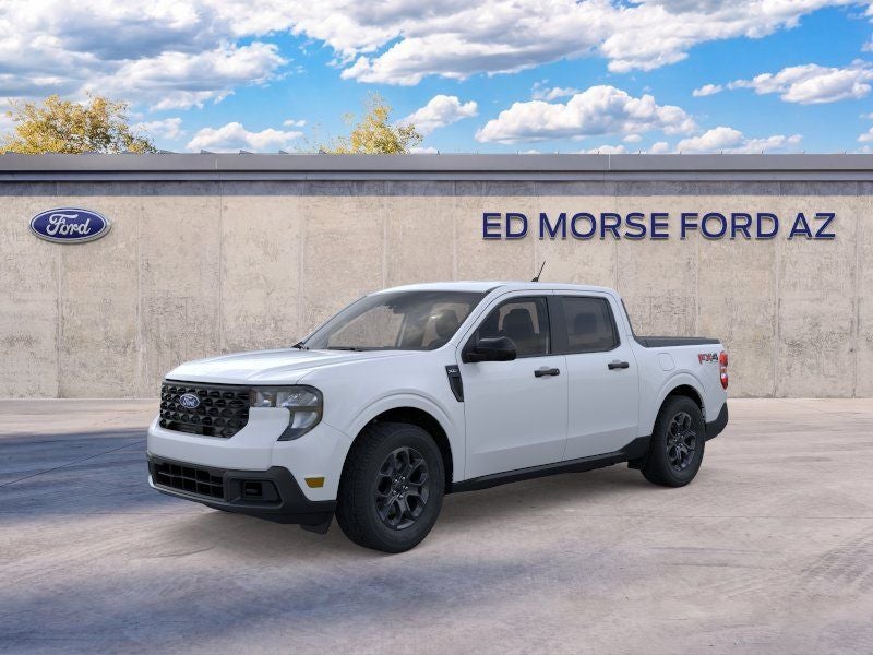2026 Ford Maverick XLT in Space White Metallic — front three-quarter view