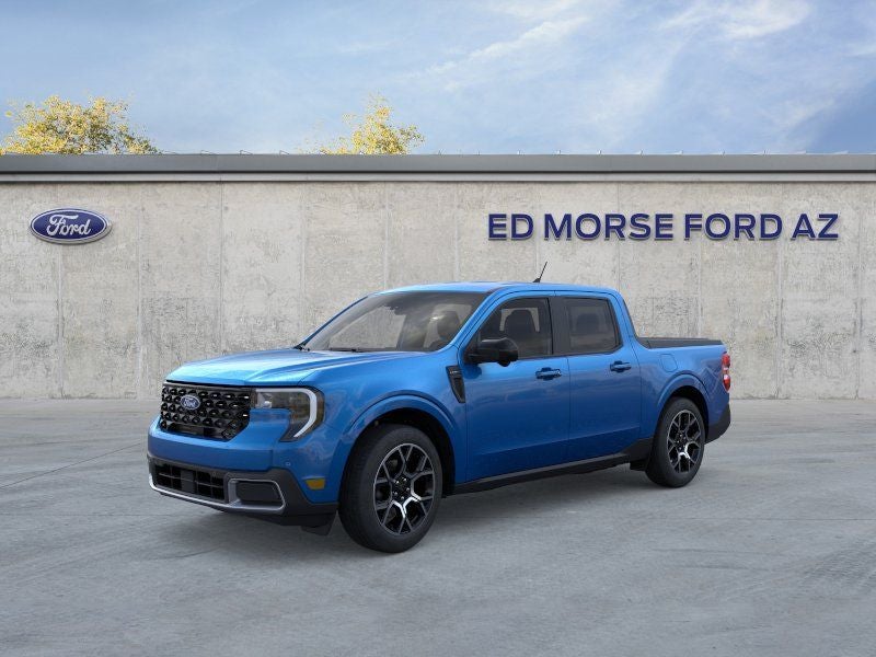 2026 Ford Maverick Lariat in Velocity Blue — front three-quarter view
