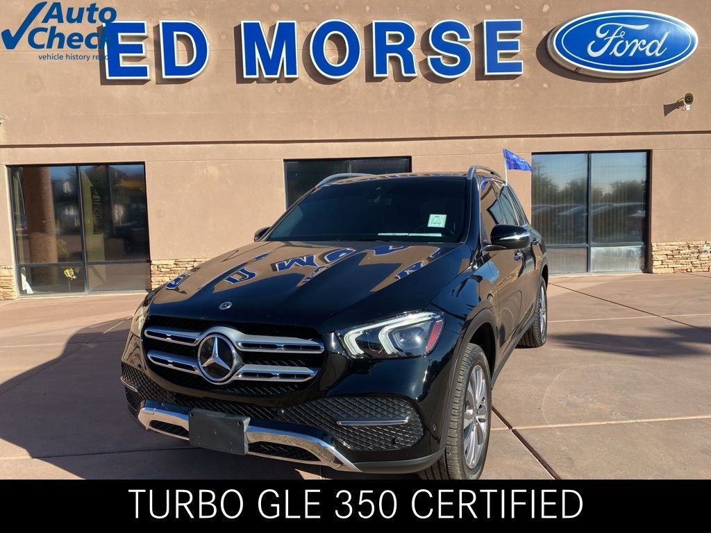 2021 Mercedes-Benz GLE GLE 350 in Black — front three-quarter view
